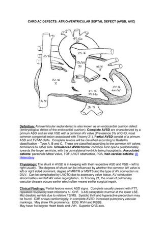Avsd Defect Types PICU cardiac guide - PICUDoctor.org