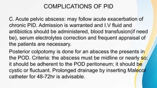 Management of Pelvic Inflammatory Disease | PPTX