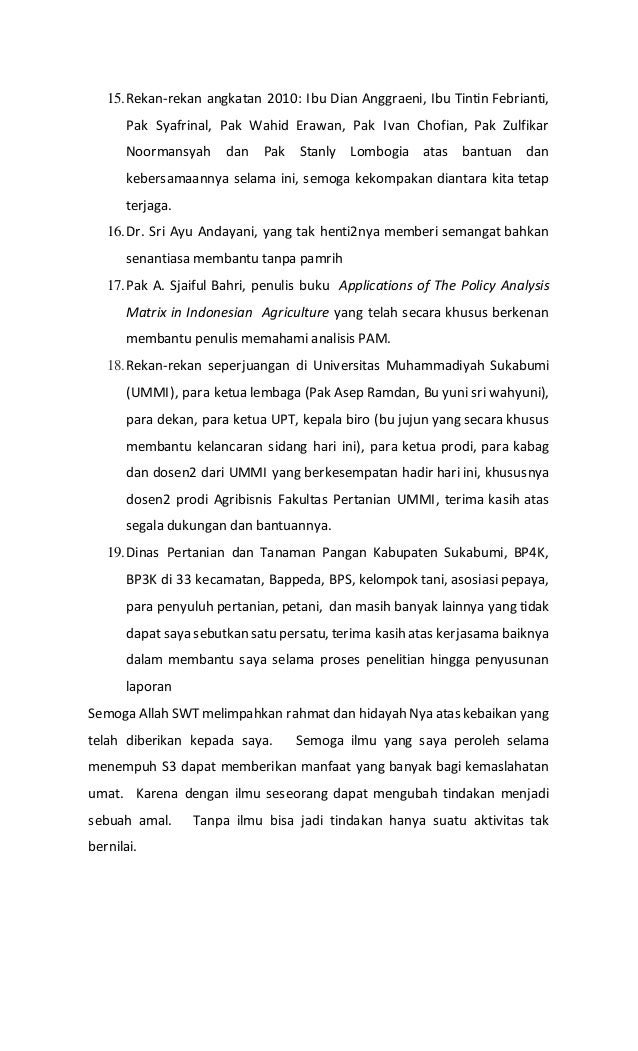 Contoh Pidato Ucapan Terima Kasih