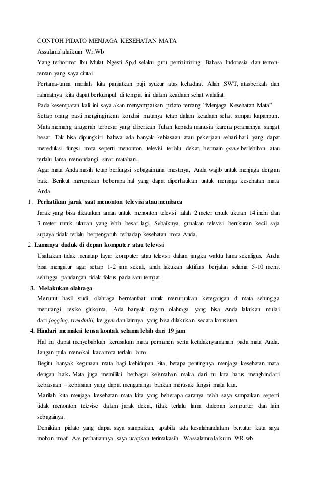 Pidato pentingnya menjaga kebersihan lingkungan sekolah