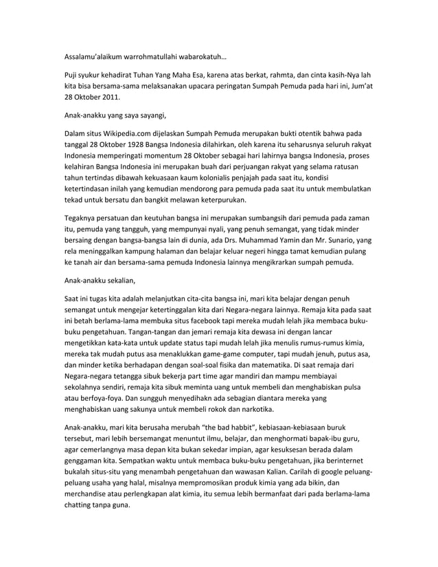 Pidato sumpah pemuda PDF