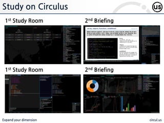 Expand your dimension circul.us
Study on Circulus
1st Study Room 2nd Briefing
1st Study Room 2nd Briefing
 