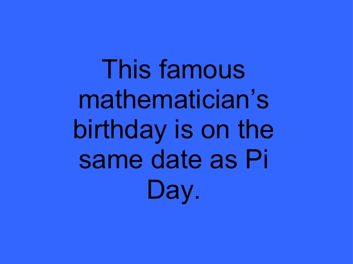 Pi dating