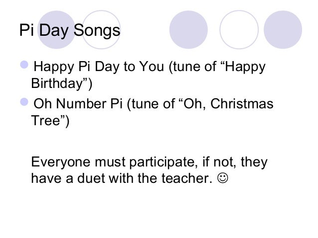 3 14 Pi Song