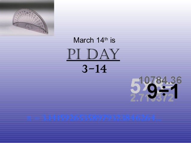 pi day presentation 1 pi day ppt