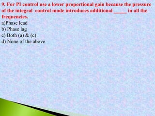 Pid controller mcq answers | PPT
