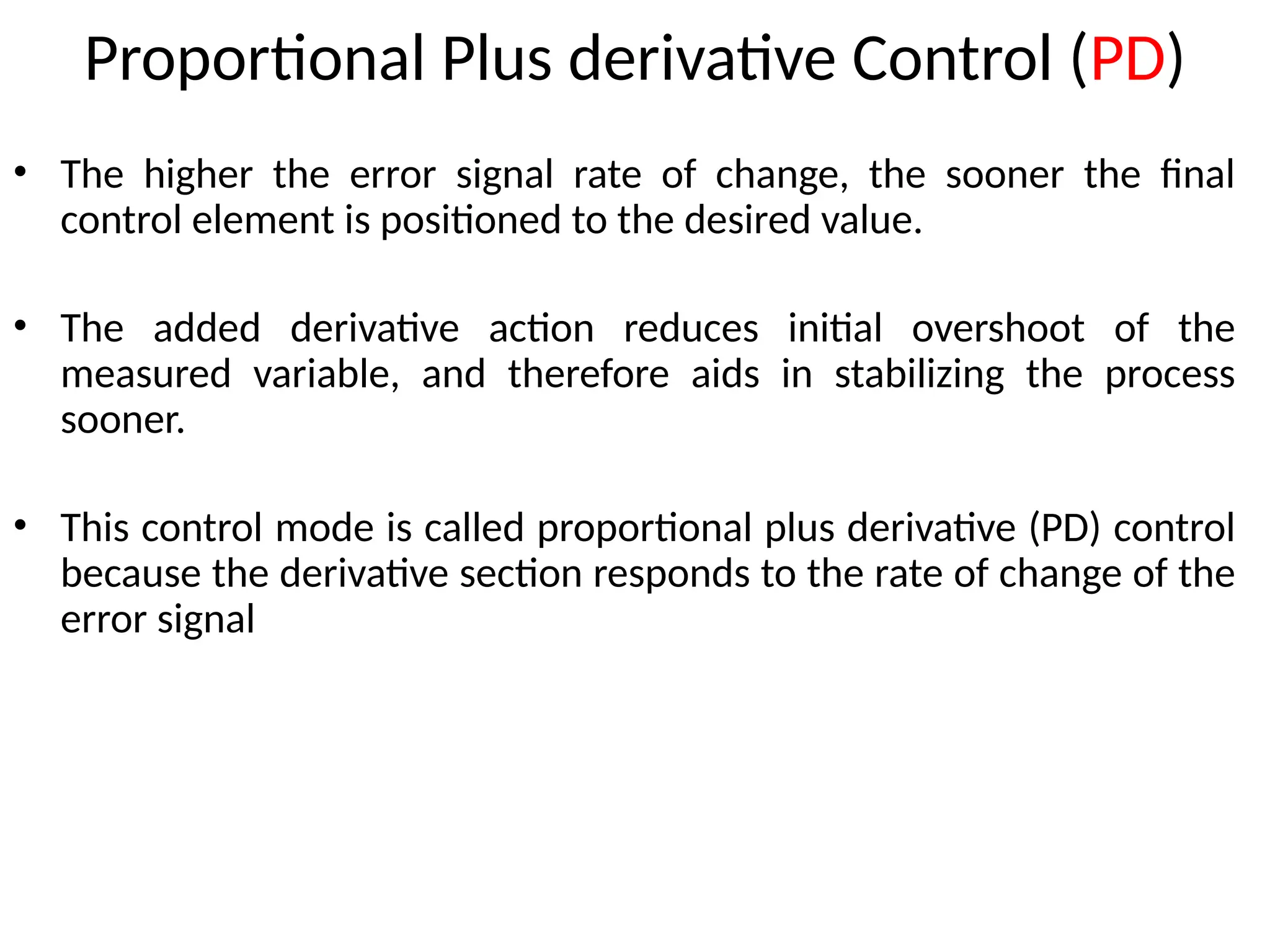Proportional Integral and differential controller | PPT