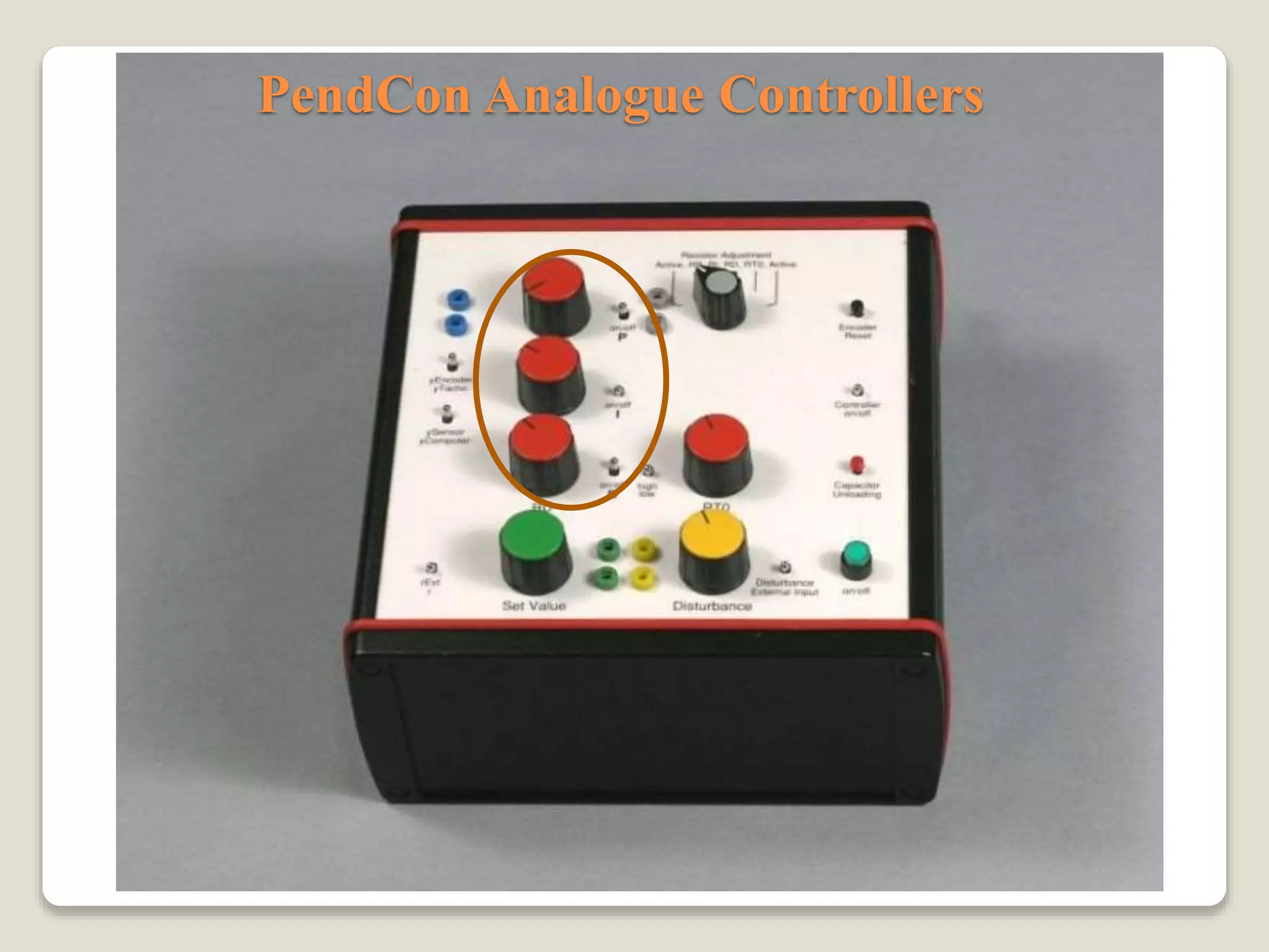 PendCon Analogue Controllers
 