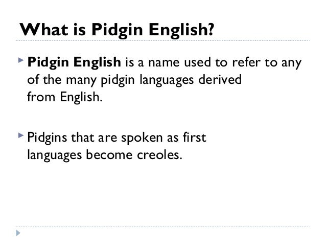 pidgin meaning