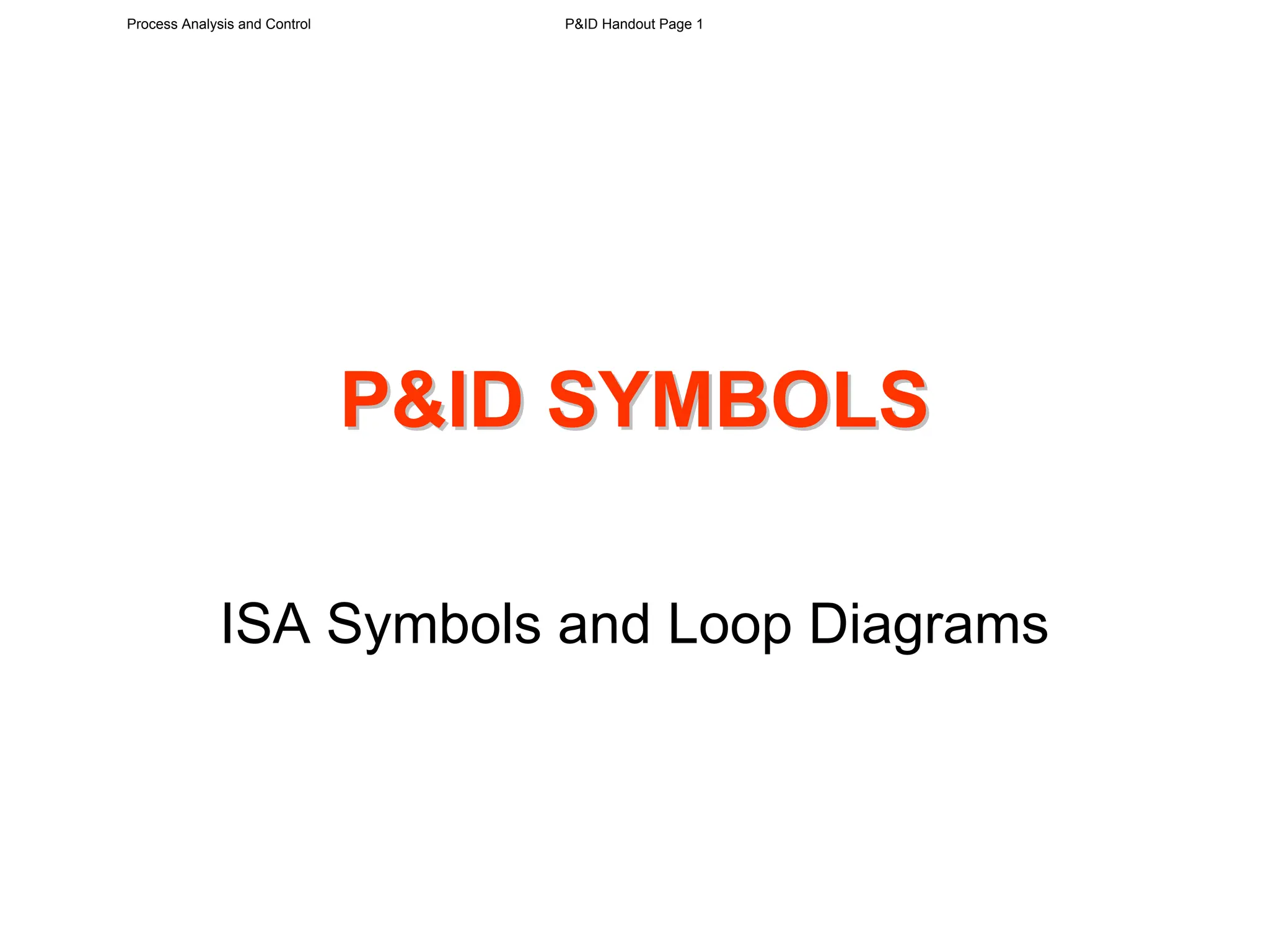 Pip Vs Isa Basic Piping and Instrument Design Handout | PDF
