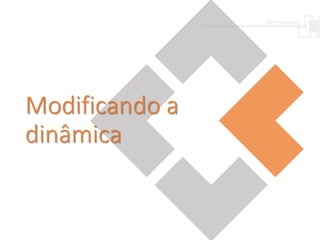 Modificando a
dinâmica
 