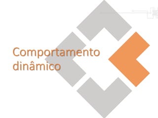 Comportamento
dinâmico
 