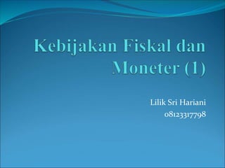 Lilik Sri Hariani
08123317798
 