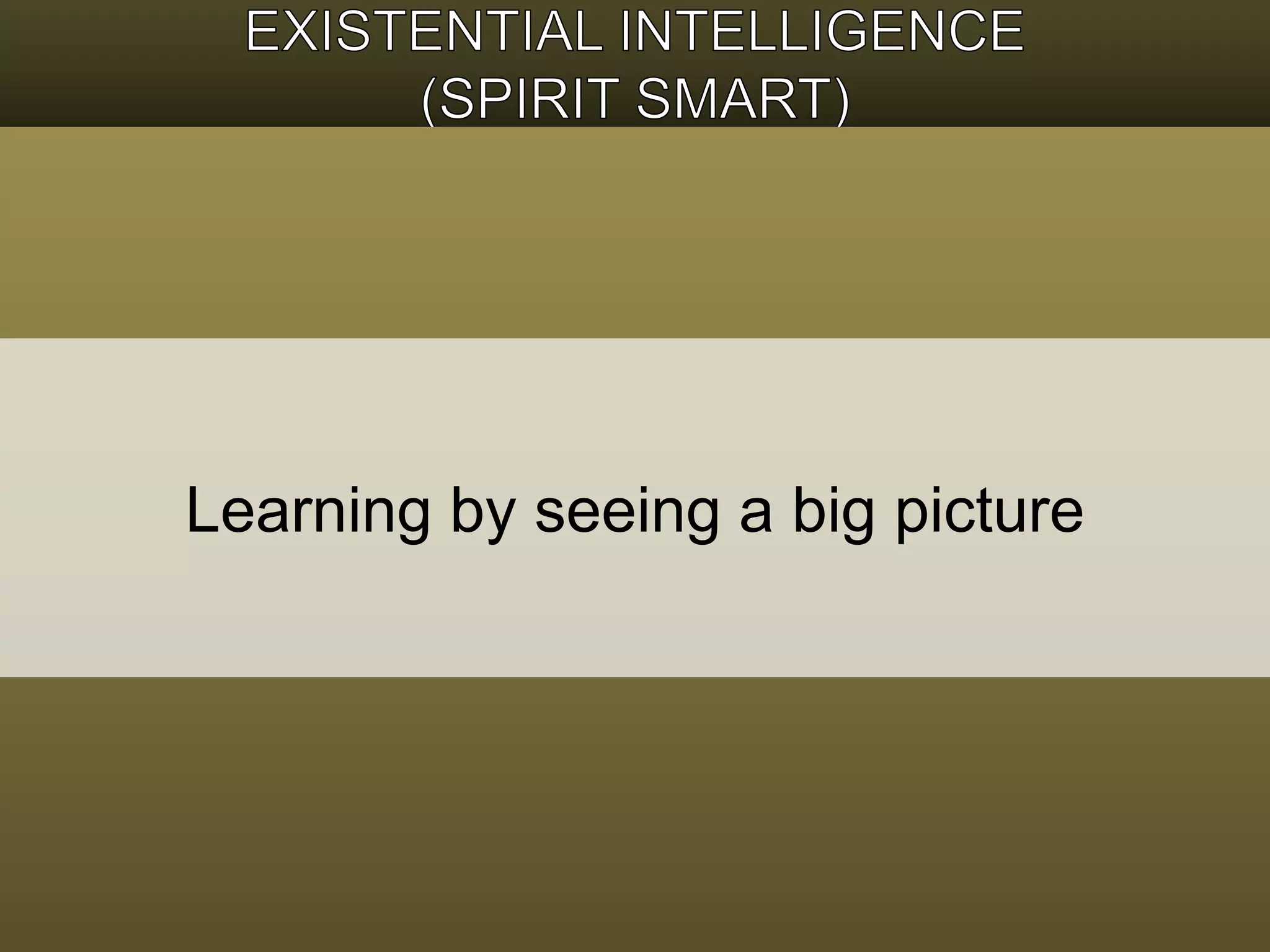 Learning by seeing a big picture 
 