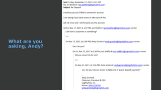 What are you
asking, Andy?
 