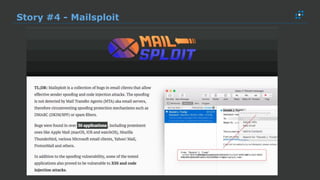 Story #4 - Mailsploit
 
