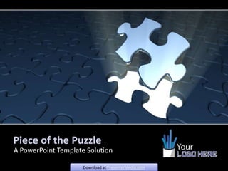 Piece of the Puzzle A PowerPoint Template Solution 