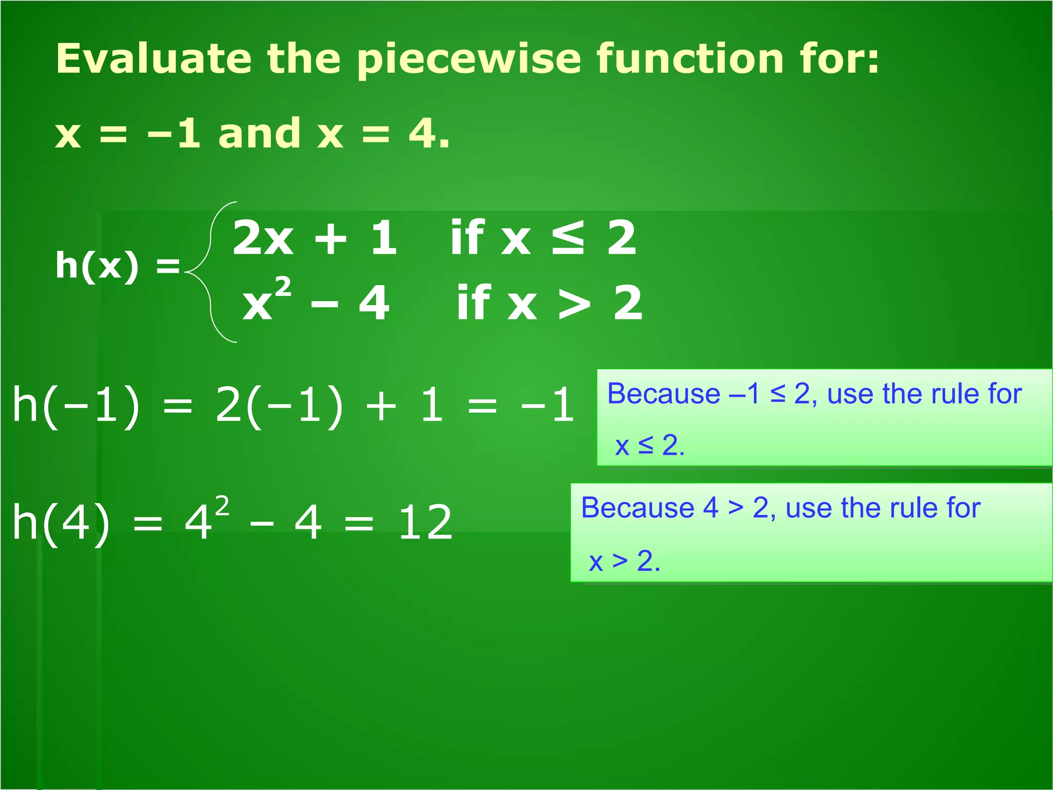 Piecewise function lesson 3 | PPT