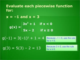 Piecewise function lesson 3 | PPT