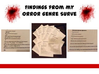 Findings from my
Horror Genre Survey

 