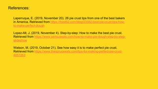 Pie Crust Making | PPTX