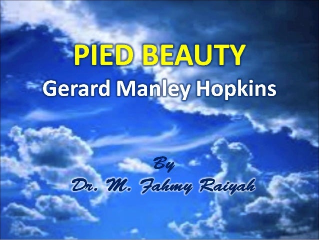 gerard manley hopkins pied beauty