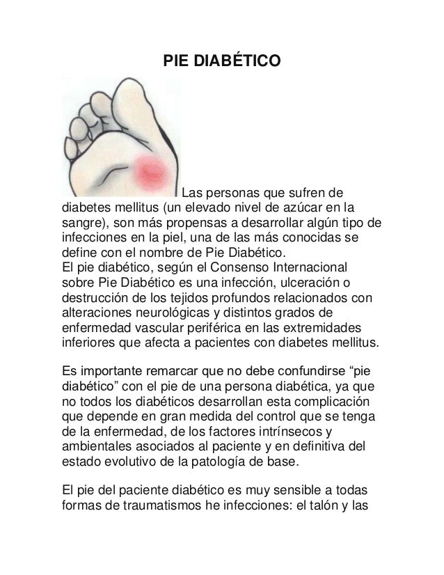 Pie diabetico