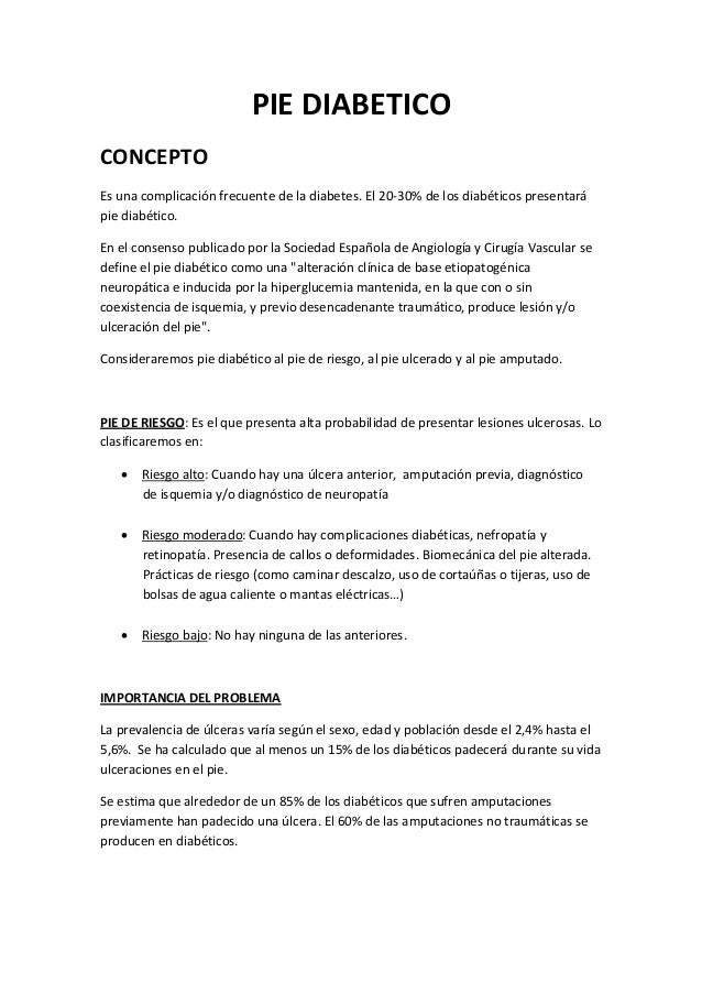 (2013-02-19) REVISION DEL PIE DIABETICO (DOC) (2013-02-19) REVISION DEL PIE DIABETICO (DOC)
