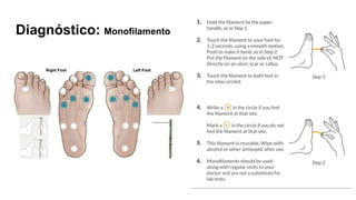 Diagnóstico: Monofilamento
 