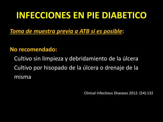 Pie diabetico infectado
