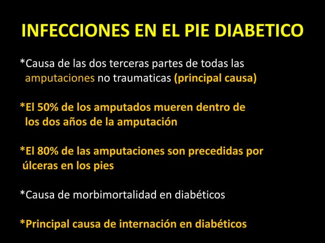 Pie diabetico infectado
