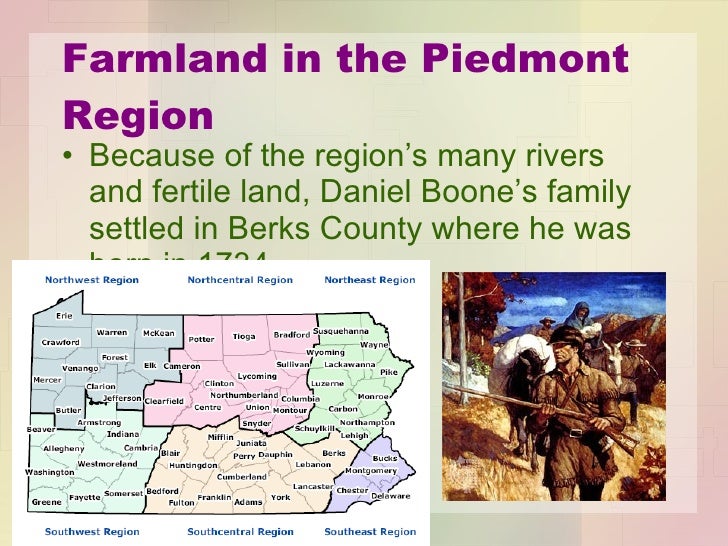 Piedmont, Etc Region
