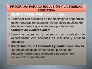 PIEE presentacion | PPTX