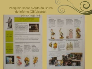 Pesquisa sobre o Auto da Barca do Inferno (Gil Vicente, personagens).
