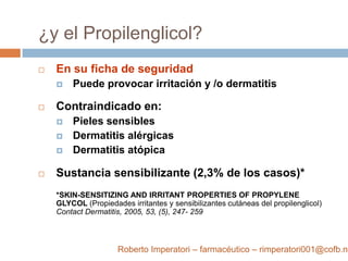Productos Dermatologicamente testados