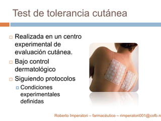 Productos Dermatologicamente testados