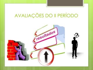 AVALIAÇÕES DO II PERÍODO
 