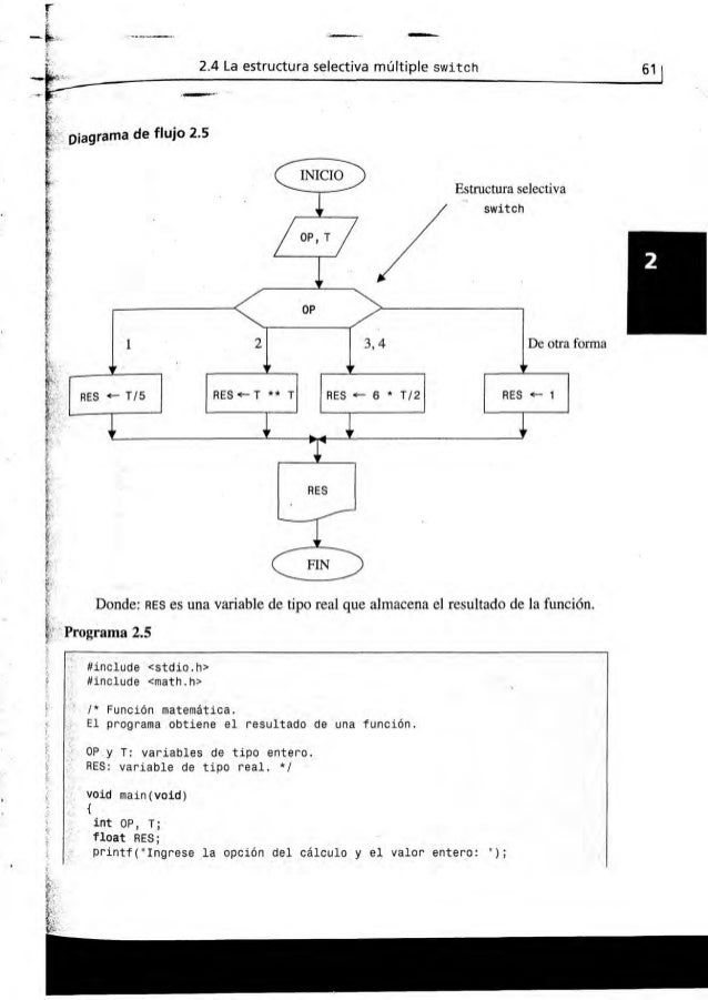 Diagrama De Flujo Estructura Case  Surge f
