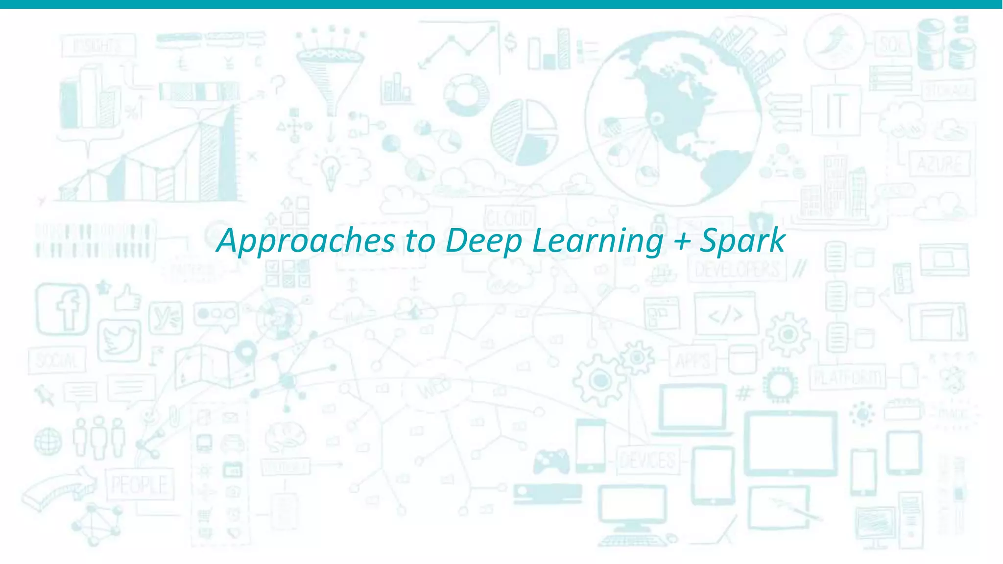 Approaches to Deep Learning + Spark
 