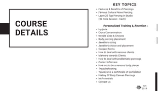 InkPotentials - Body Piercings Course Details | PDF