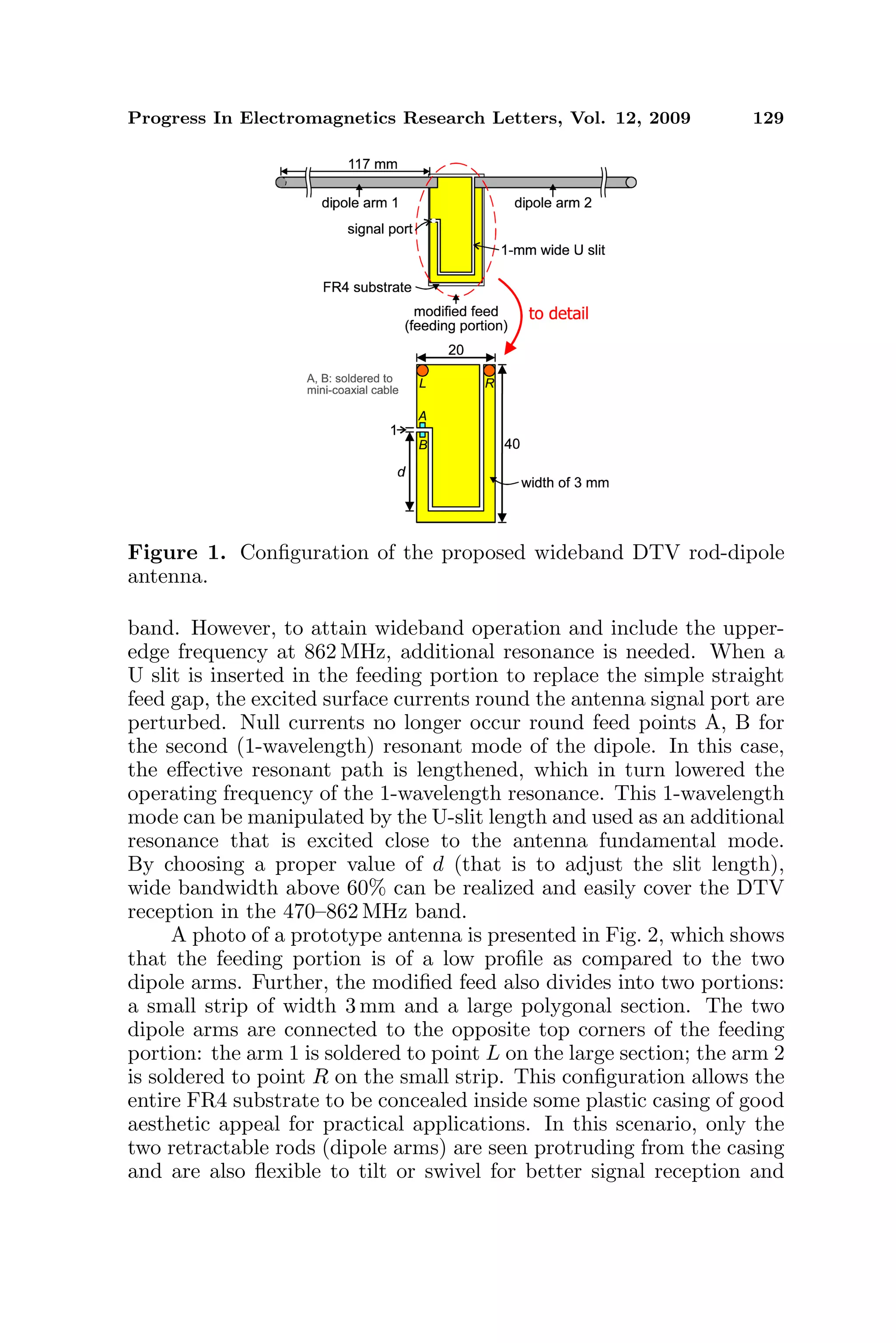 Wideband Rod-Dipole Antenna with a Modified Feed for DTV Signal ...