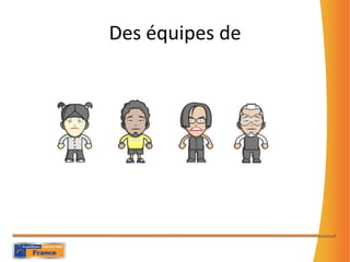 Des équipes de
