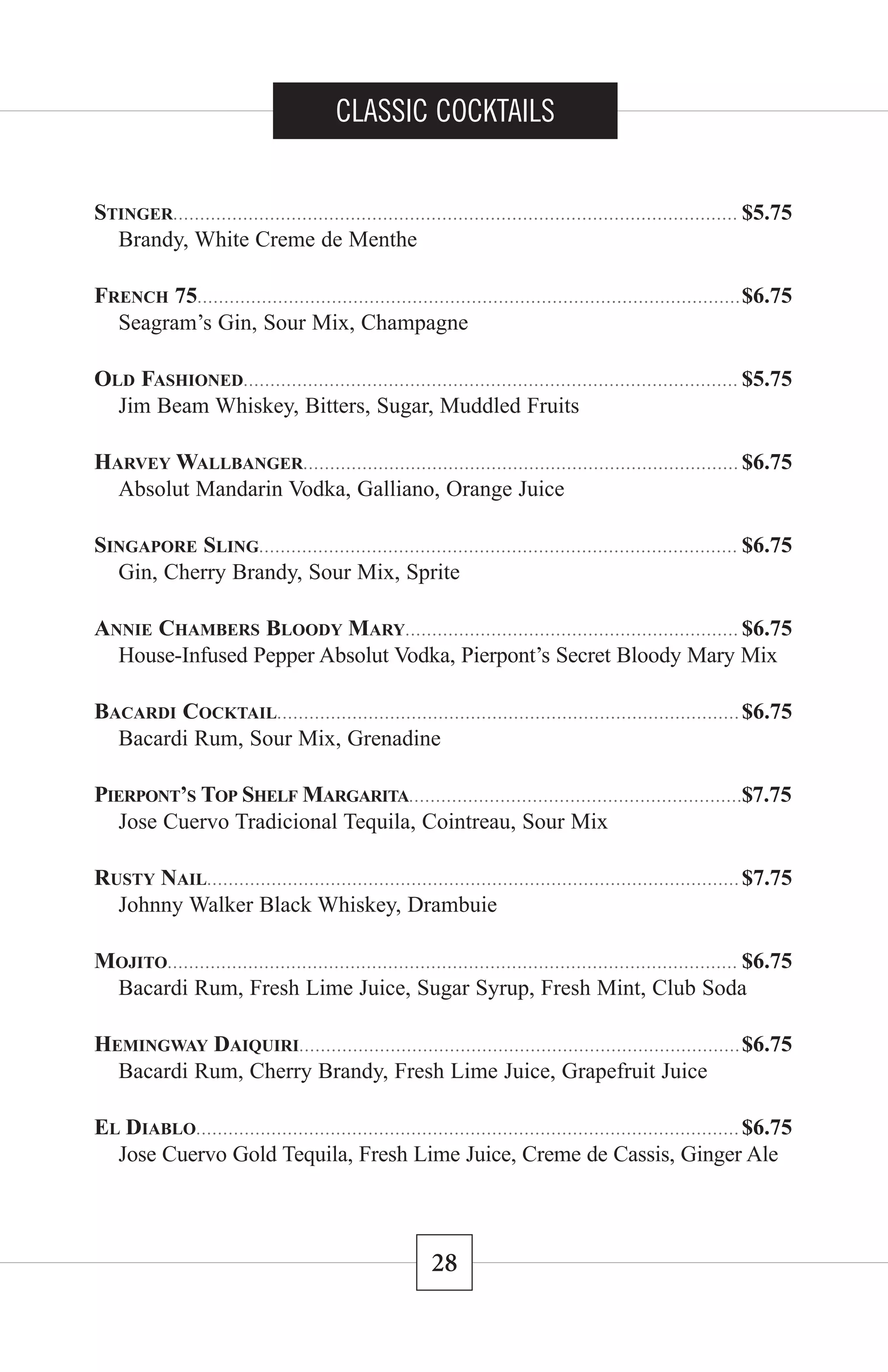 Pierponts Drink Menu[1]