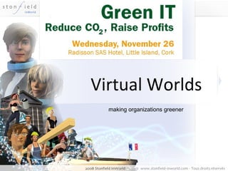 Virtual Worlds making organizations greener 