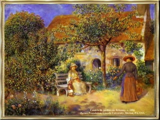 Cenário de jardim em Britanny, c. 1886  Barnes Foundation , Lincoln University, Merion, PA, USA  