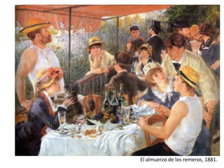 El almuerzo de los remeros, 1881.
 