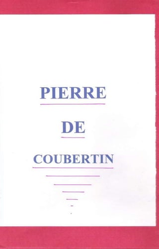 Pierre de coubertin