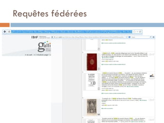 Requêtes fédérées  