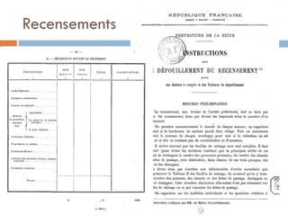 Recensements  