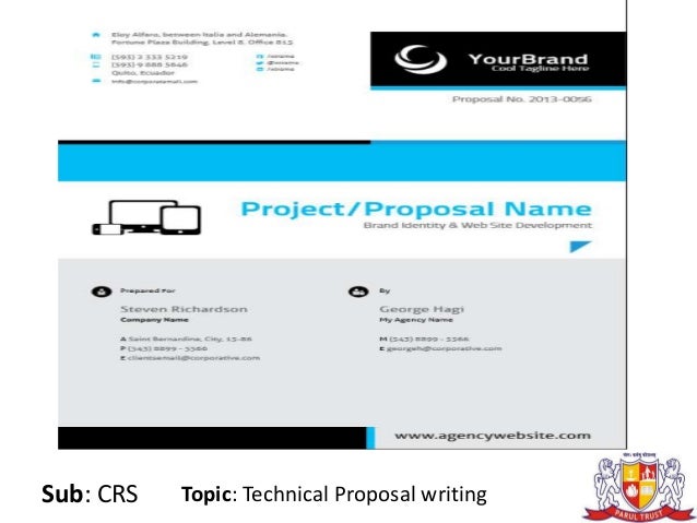 Technical proposal writing